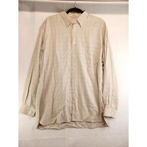 John W Nordstrom Shirt Men's X-Large Plaid Long Sleeve Business 100% Cotton